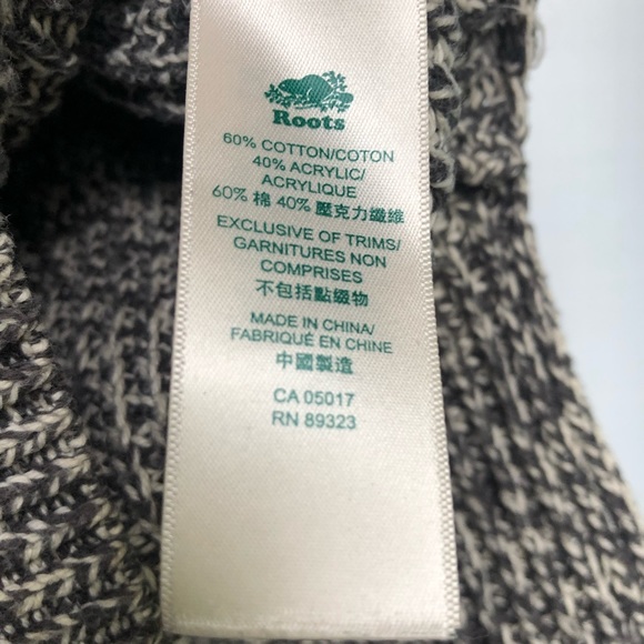 Roots V-Neck Knit Long Sweater with Slits - Picture 8 of 8